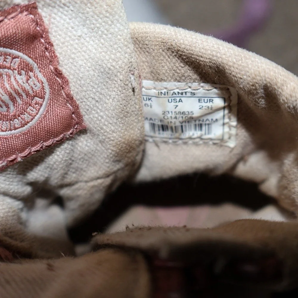 Palladium Kids casual Pink boots.‎ Zipper. Infants Size 7